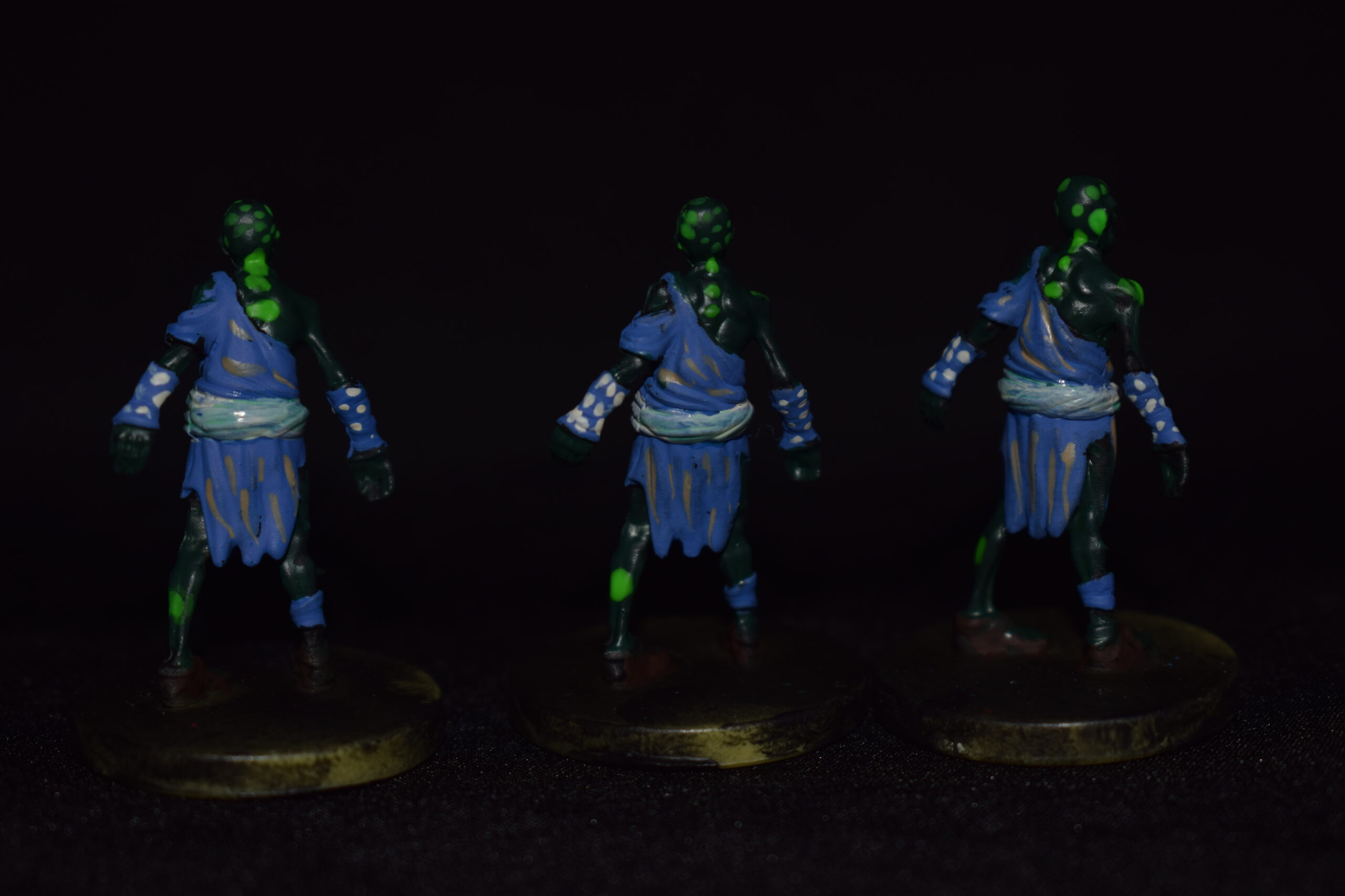 Diseased Zombies - 3 Miniature Set