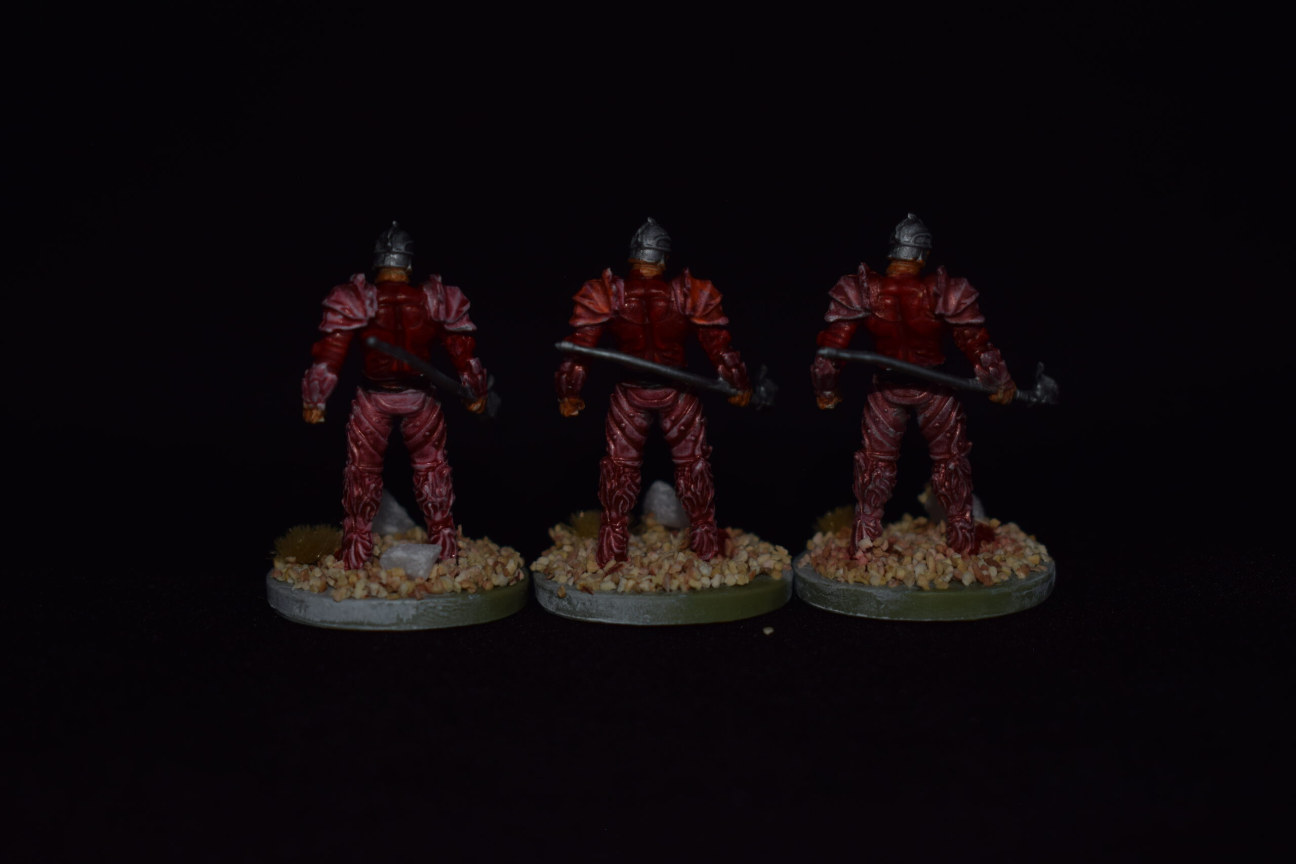 Fire Cult Spearmen - 3 Miniature Set